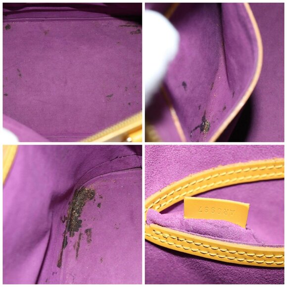 LOUIS VUITTON Epi Alma Hand Bag Yellow M52149 LV Auth - Picture 15 of 16